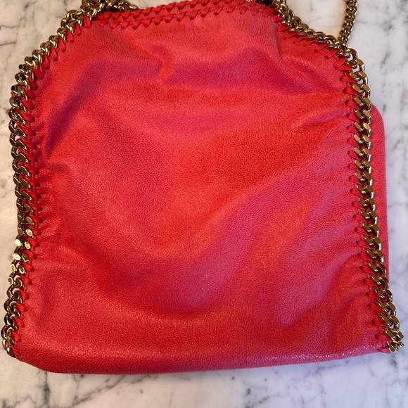 Stella McCartney mini Falabella in flamingo pink and gold - Picture 12 of 16